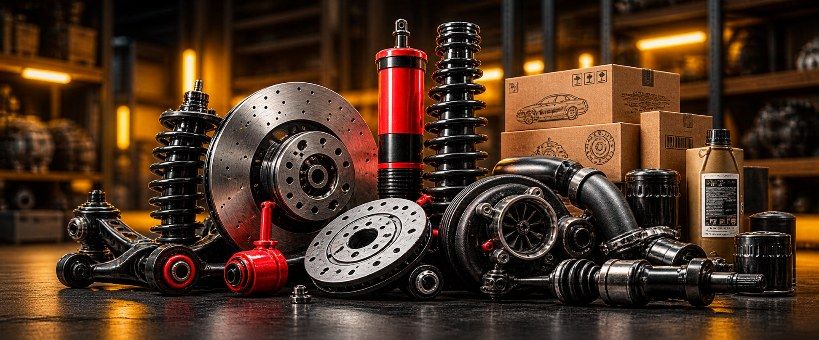 Новые автомобильные запчасти: тормозные диски, амортизаторы, пружины